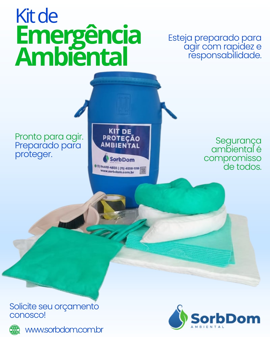 A Importância do Kit de Emergência Ambiental: Prevenção, Conformidade e Resposta Rápida