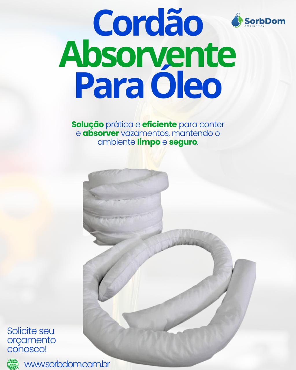 Cordão Absorvente para Óleo: Eficiência, Segurança e Qualidade com a SorbDom