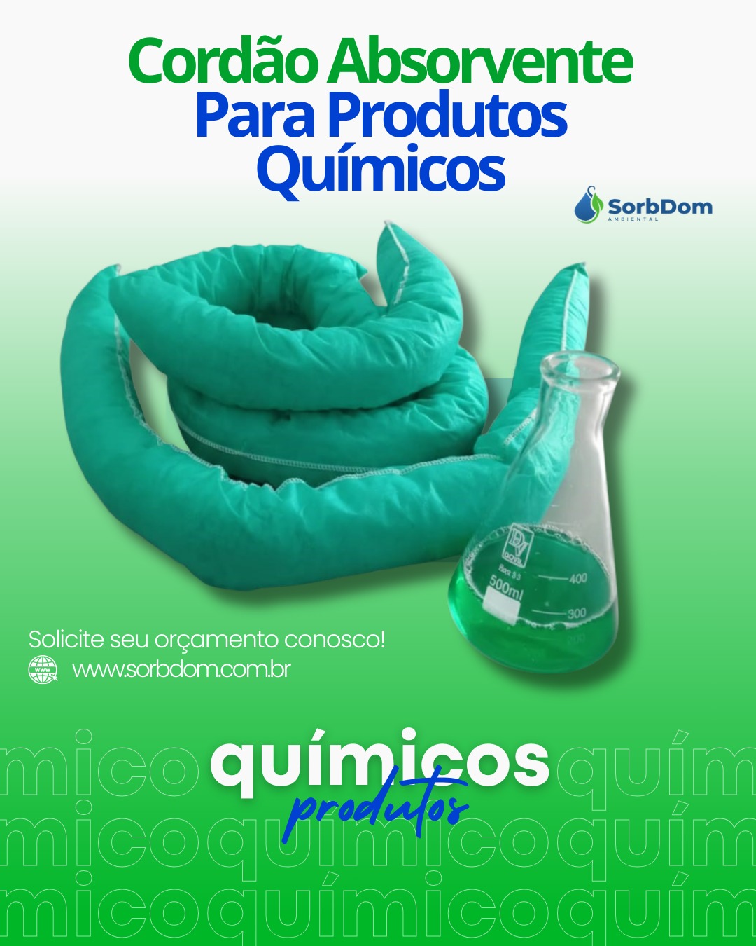 Cordão Absorvente para Produtos Químicos: Eficiência, Segurança e Qualidade com a SorbDom