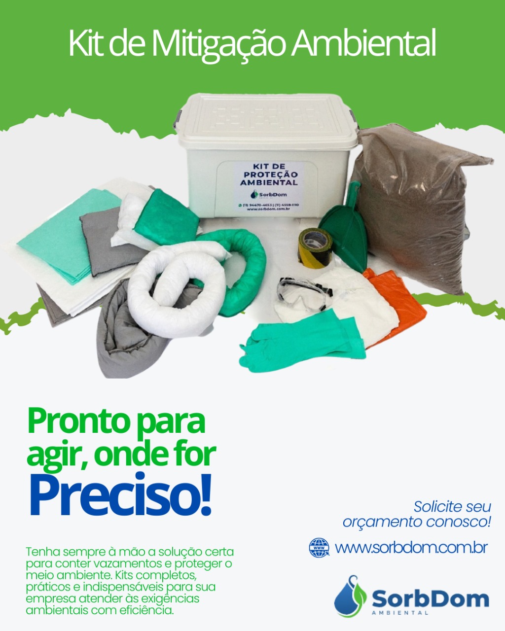 Kit de Mitigação Ambiental: Conheça a Solução Completa da SorbDom