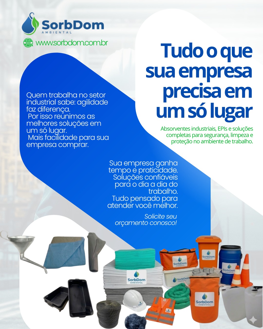 SorbDom: Absorventes Industriais, EPIs e Soluções para Empresas em São Paulo, Região e Todo o Brasil