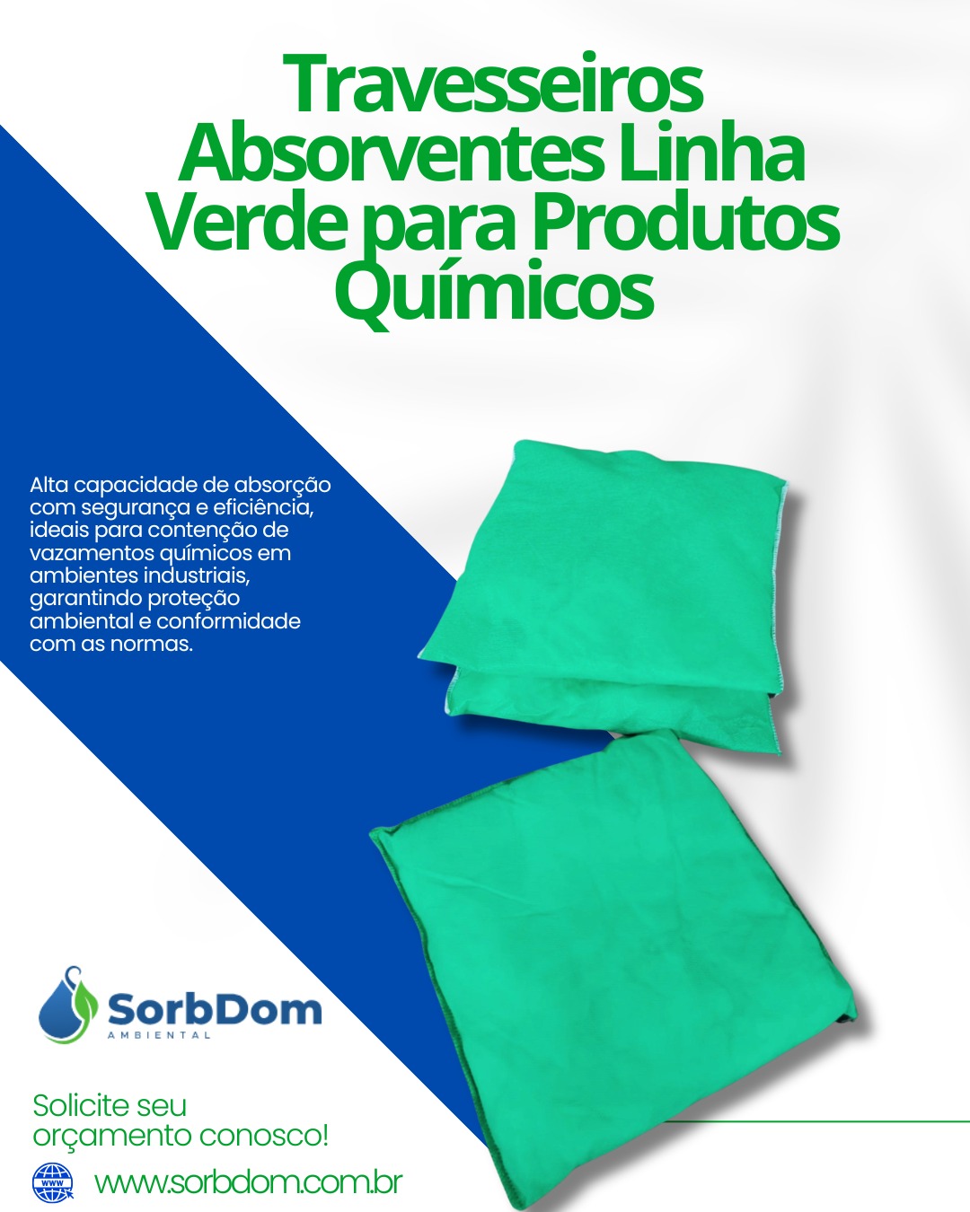 Travesseiro Absorvente para Produtos Químicos: Segurança, Alta Performance e Controle de Riscos