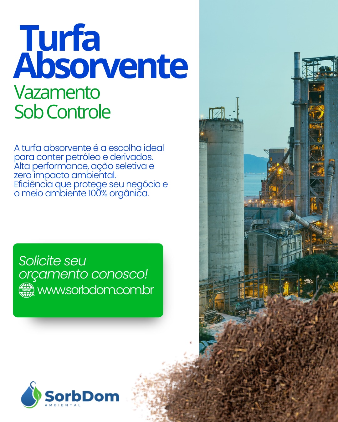 Turfa Absorvente: Solução Sustentável para Contenção e Mitigação Ambiental